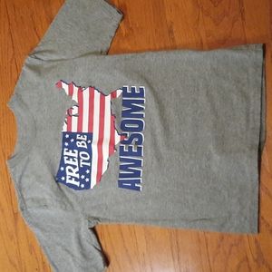 Free to Be Awesome t-shirt. Size youth 10-12.